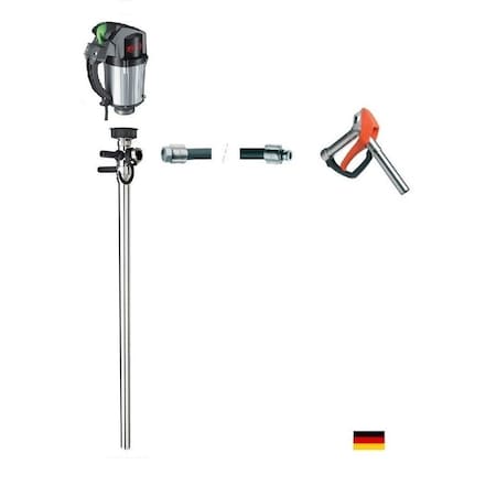 Flux Liquid Saver Drum Pump, Stainless Steel, 39" Long, Exp Proof Motor, 120V, 60Hz, 1ph, 460W Power, 6 ft hose 24-ZORO0188